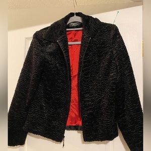 Giancarlo Ferrari Women's  Jacket Size 4 Zipper Black